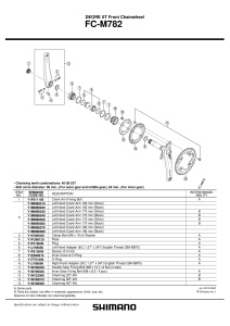 FOAIE SHIMANO FC-M782 30T-AN