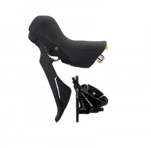 FRANA PE DISC SET ASAMBLAT SHIMANO 105 ST-R7020(L) BR-R7070(F) HIDRAULICA PT. ROTOR 140MM PLACUTE RESIN (CU ARIPIOARE DE RACIRE) CABLU SCHIMBATOR 1800MM CAMASA SP41 600MM FURTUN SM-BH90 1000MM NEGRU AMBALAT IND.