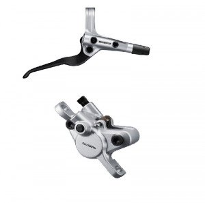 FRANA PE DISC SET ASAMBLAT SHIMANO BL-MT402-3A(R) BR-MT400(R) FARA ADAPTOR PLACUTE RESIN (FARA ARIPIOARE) FURTUN SM-BH59-SS 1700MM NEGRU INCL. OLIVA & INSERTIE CONECTARE ARGINTIU AMBALAT IND.