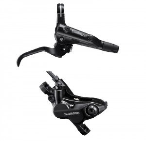 FRANA PE DISC SET ASAMBLAT SHIMANO BL-MT501(R) BR-MT520(R) J-KIT FARA ADAPTOR PLACUTE METAL (FARA ARIPIOARE) INCL. OLIVA SI INSERTIE CONECTARE FURTUN SM-BH90-SS 1700MM NEGRU AMBALAT IND.