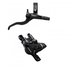 FRANA PE DISC SET ASAMBLAT SHIMANO J-KIT BL-M4100(R) BR-MT410(R) FARA ADAPTOR PLACUTE RESIN FURTUN SM-BH59-SS 1700MM NEGRU INCL. OLIVA & INSERTIE CONECTARE NEGRU AMBALAT IND.