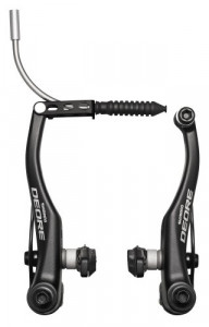 FRANA V-BRAKE SHIMANO DEORE LX BR-T610 FATA X-TYPE (THIN SPACER OUTSIDE) SABOTI S70C SURUBURI 16.0MM GHIDAJ 90D NEGRU AMBALAT IND.