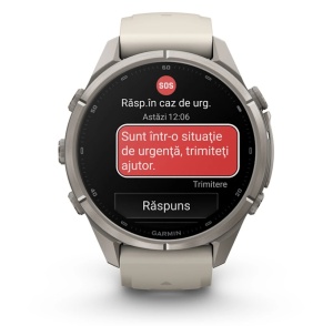 Garmin Fenix 9 Pro - inReach, 43mm Titan cu curea din silicon Gray/Dark Sandstone - Img 8
