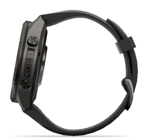 Garmin Fenix 9 Pro - inReach, 43mm Titan DLC Carbon Gray cu curea din silicon Black/Pebble Gray - Img 12