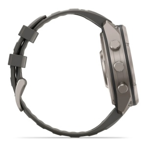 Garmin Fenix 9 Pro - inReach, Solar, 47mm Titan Pebble Gray cu curea din silicon Silver Gray - Img 6