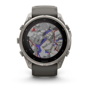 Garmin Fenix 9 Pro - inReach, Solar, 51mm Titan Pebble Gray cu curea din silicon Silver Gray - Img 8