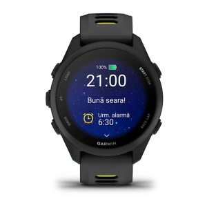 Garmin Forerunner 170 Music - Negru cu curea neagră/Amp Yellow - Img 2