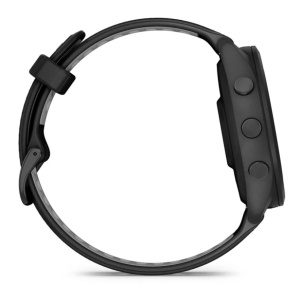 Garmin Forerunner 265 Ramă şi carcasă neagră cu curea din silicon neagră/gri pudră - Img 5