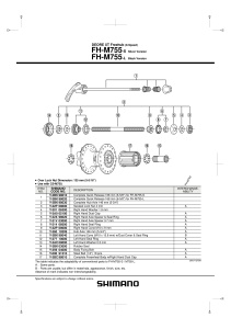 GARNITURA CAUCIUC SHIMANO FH-M755 - Img 2