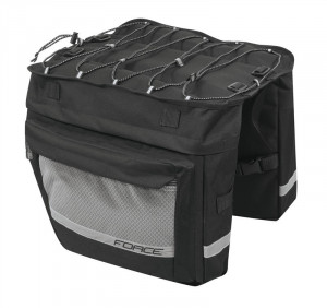 Geanta portbagaj spate Force Noem 2x18l neagra - Img 2