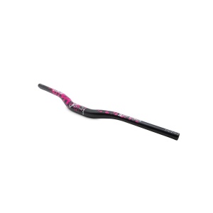Ghidon 720mm cu rise 25mm negru/roz
