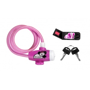 Lacat Force pentru copii 80 cm/8 mm roz