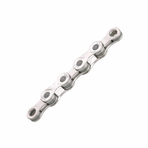 Lant KMC E9 Silver 9 viteze, 122 zale, Ebike, Argintiu - Img 3