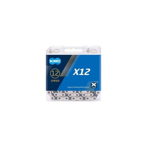 Lant KMC X12 Silver/Black 12 Viteze 126 Zale - Set 25 bucati