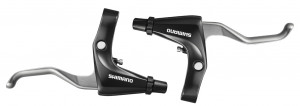 MANETA DE FRANA SHIMANO ULTEGRA BL-R780 DREAPTA & STANGA PT. GHIDON DE SOSEA DREPT PT. V-BRAKE CABLU T-TYPE 800MM/900MM 1400MM/1600MM NEGRU NEGRU AMBALAT IND.