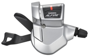 MANETA DE SCHIMBATOR SHIMANO ALFINE SL-S700 11 VIT. CABLE 1650MM CAMASA NEAGRA PT. CJ-S700 ARGINTIU VRAC