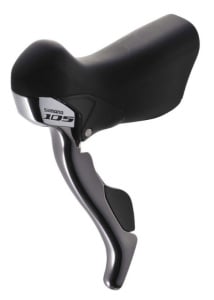 MANETA SCHIMBATOR/FRANA SHIMANO 105 ST-5703-L STANGA 3 VIT. CABLU 1800MM ARGINTIU CAPAT MANETA NEGRU VRAC