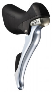 MANETA SCHIMBATOR/FRANA SHIMANO 105 ST-5800 DREAPTA 11 VIT. CABLU DE SCHIMBATOR 2100MM FARA STOPERE/REGLAJ CABLU ARGINTIU CAPAC NEGRU AMBALAT IND.