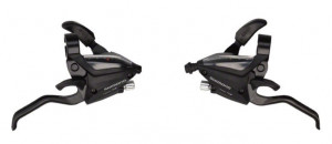 MANETA SCHIMBATOR/FRANA SHIMANO ST-EF500-2A 7X3 VIT. 2 DEGETE PT. V-BRAKE CAMASI SCHIMBATOR/FRANA LUNGIME STANDARD (NEGRU) NEGRU AMBALAT IND.