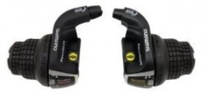 MANETE DE SCHIMBATOR SHIMANO TOURNEY SL-RS35 7X3 VIT. STANGA NEINDEXATA REVO CABLURI 2050MM/1800MM CAMASA NEAGRA 600MM/600MM/300MM AMBALAT IND.