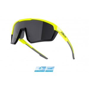 Ochelari Force Apex, lentila negru contrast, fluo/negru