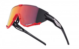 Ochelari Force Creed, lentila revo rosie, negru/rosu - Img 2