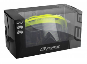 Ochelari Force GRIME negru-fluo lentile transparente + 10 tear offs - Img 5