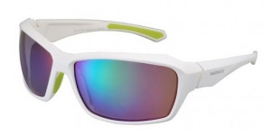 OCHELARI SHIMANO CE-S22X RAMA MAT WHITE/LIGHT GREEN LENTILE SMOKE GREEN MIRROR (15)