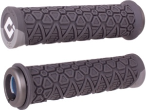 ODI Grips Vanquish v2.1 Lock-On graphite/grey w/ black clamps