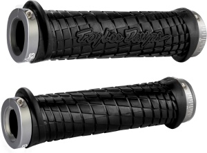 ODI MTB grips Troy Lee Designs Lock-On black, 130mm grey clamps