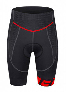 Pantaloni Force B30 cu bazon din gel, negru/rosu, XXXL - Img 2