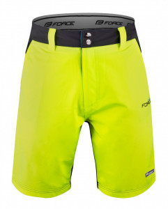Pantaloni Force Blade MTB cu sub-pantaloni cu bazon Negru/Fluo XXL - Img 2