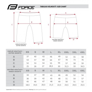 Pantaloni Force Downhill MTB cu sub-pantaloni cu bazon Negru/Gri XS - Img 10