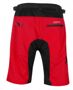 Pantaloni Force MTB-11 cu sub-pantaloni cu bazon Rosii M - Img 2