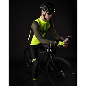Pantaloni scurti cu bazon si bretele Force B51 negru/fluo L - Img 7