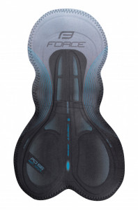 Pantaloni scurti cu bazon si bretele Force B51 negru/fluo L - Img 4