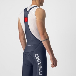 Pantaloni scurti cu bretele Castelli Competizione Kit, Indigo/Gri, XXXL - Img 3