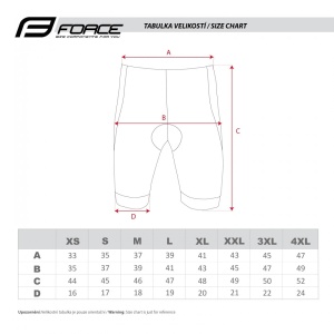 Pantaloni scurti Force F B21 Easy cu bazon Negru S - Img 7