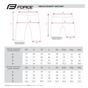 Pantaloni scurti Force MTB-11 bazon detasabil Gri/Rosu/Negru S - Img 10
