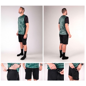 Pantaloni Scurti Force Rebel MTB Negri XL - Img 3