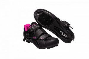Pantofi ciclism FLR F-15 III Pro Road - Negru/Roz 36 - Img 3