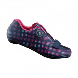 PANTOFI CICLISM SHIMANO ON-ROAD/ROAD COMPETITION SH-RP501WD LADIES NAVY DOT (19)