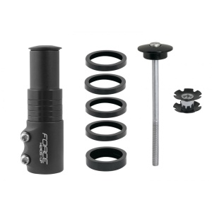 Prelungitor gat furca Force F-Adapter 1.1/8 aluminiu negru - Img 4