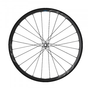 ROATA SHIMANO WH-RS770-C30-TL-F12 FATA 24H OLD 100MM AX E-THRU 12MM CLINCHER (COMPATIBIL TUBELESS) CU BANDA NEGRU AMBALAT IND.