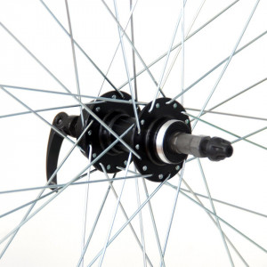 Roata spate CROSSER X3 36H 28'' Filet, QR - Frana disc (6 suruburi) cu butuc JYD242 - capsata - Img 2