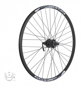 Roata spate Force Basic Disc 622x19 butuc Shimano FHM475 - Img 2