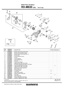 ROLE SCHIMBATOR GHIDARE & TENSIONARE SHIMANO RD-M820 - Img 2