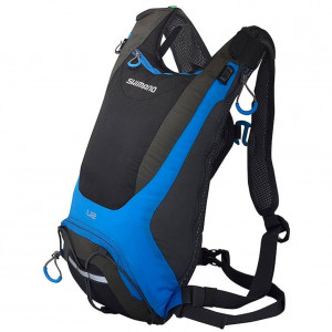 RUCSAC SHIMANO UNZEN 2 W/O HYDRATION HYDRATION DAYPACK 2L BLACK/LIGHTNING BLUE (16)