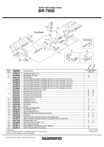 SABOTI DE FRANA SHIMANO BR-7900 R55C3 REZERVE 1 PER. - Img 2