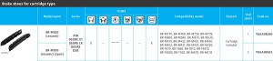 SABOTI DE FRANA SHIMANO BR-M950/M739 PER. CU SIGURANTE DE FIXARE PT. JANTA CERAMIC